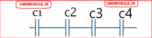 مدار سری خازن 