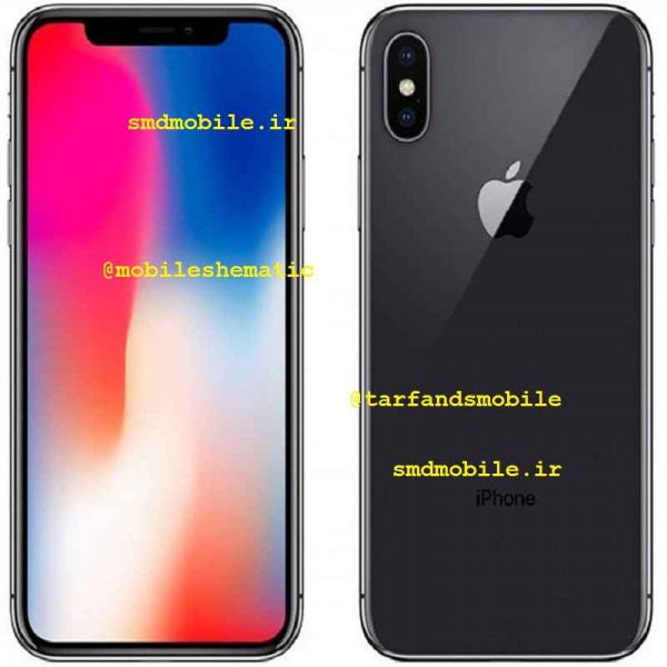 شماتیک گوشی آیفون iphone x
